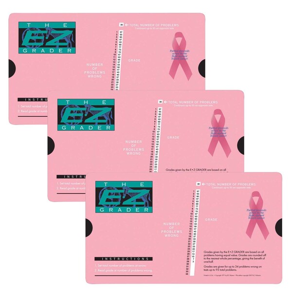 Original E-Z Grader Breast Cancer Pink E-Z Grader, PK3 5703PINK - main